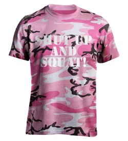 画像1: 【限定予約販売】S&Sピンクカモフラージュ（文字：白）　Tシャツ