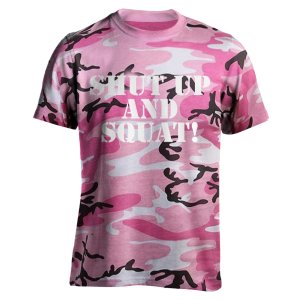 画像: 【限定予約販売】S&Sピンクカモフラージュ（文字：白）　Tシャツ